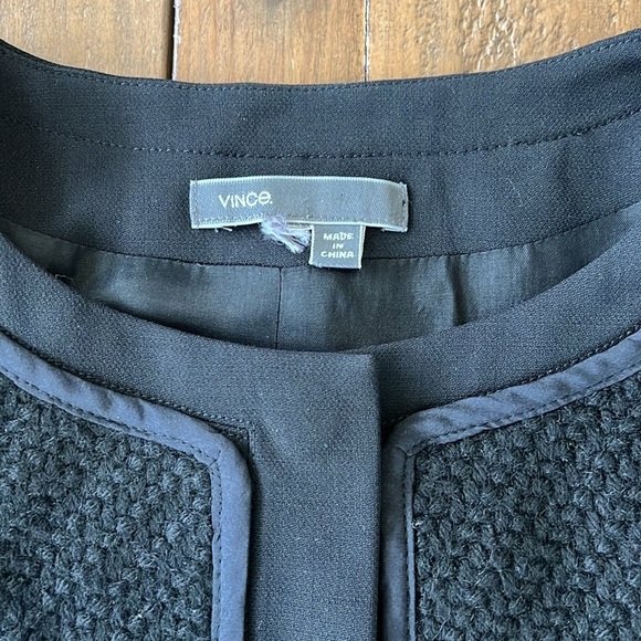 Vince women’s black paneled wool Boucle blazer jacket - Picture 5 of 12